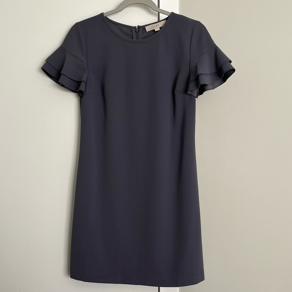 LOFT purple sheath dress Size 00